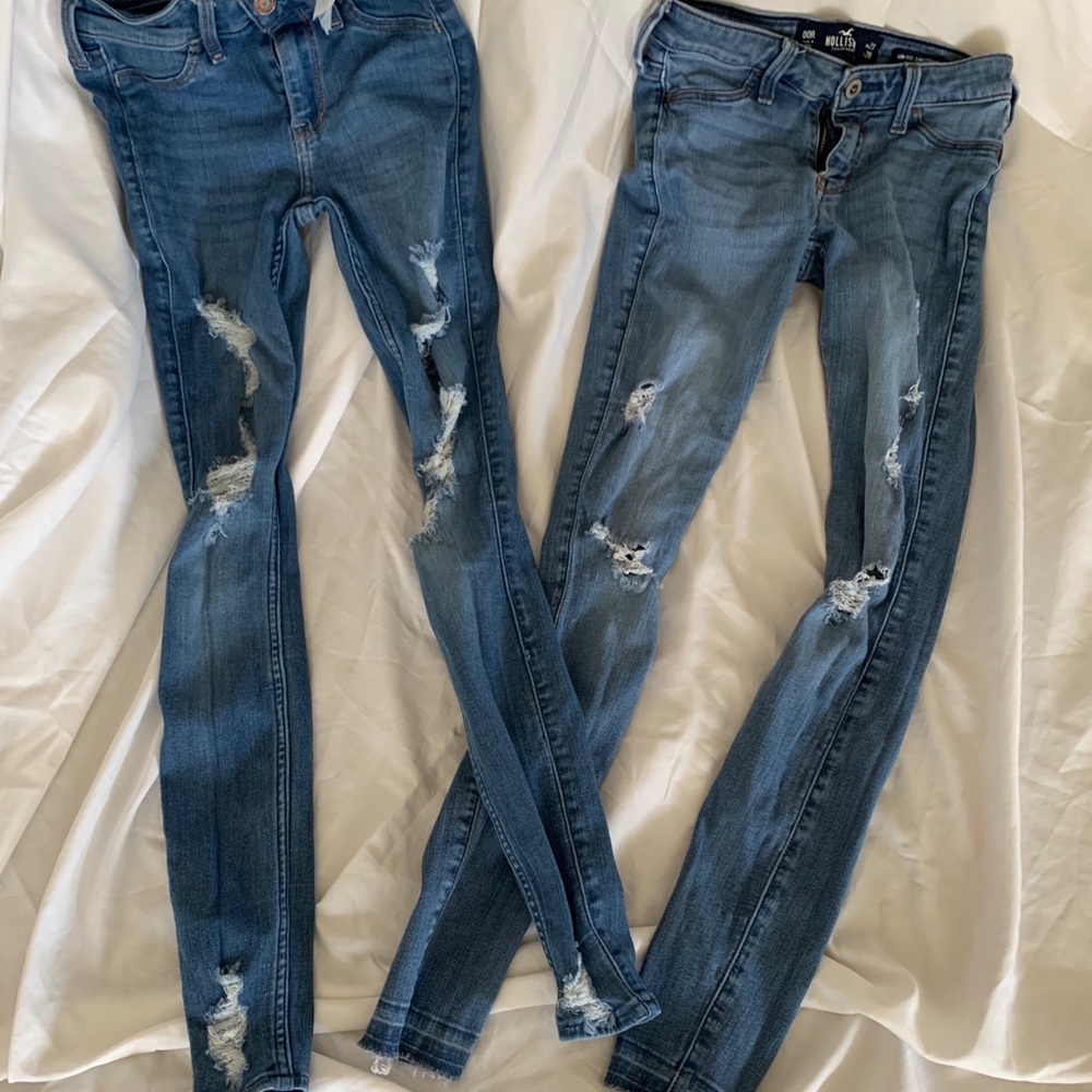 Two pairs of Hollister jeans!